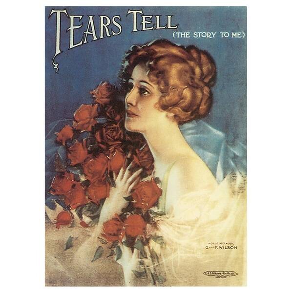 

Фреска LegendArte Tears Tell (The Story to Me), многоцветный