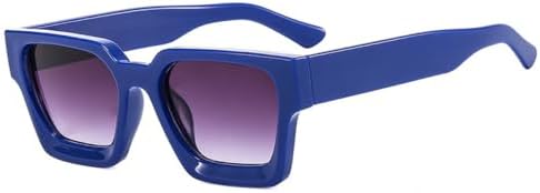 

Квадратные солнцезащитные очки 2027 для женщин и мужчин, модные солнцезащитные очки в винтажном стиле, панк, маленькие очки с оправой, защита от УФ-излучения UV400 MTZJH, Blue Gray