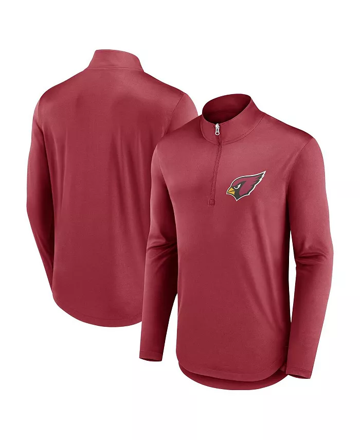 

Толстовка Men's Cardinal Arizona Cardinals Quarterback Quarter-Zip Top Fanatics