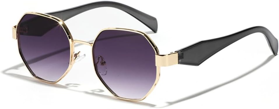 

Ретро металлические солнцезащитные очки для женщин и мужчин, винтажные солнцезащитные очки с защитой от УФ-излучения UV400 для использования на открытом воздухе HDUBFY, 7