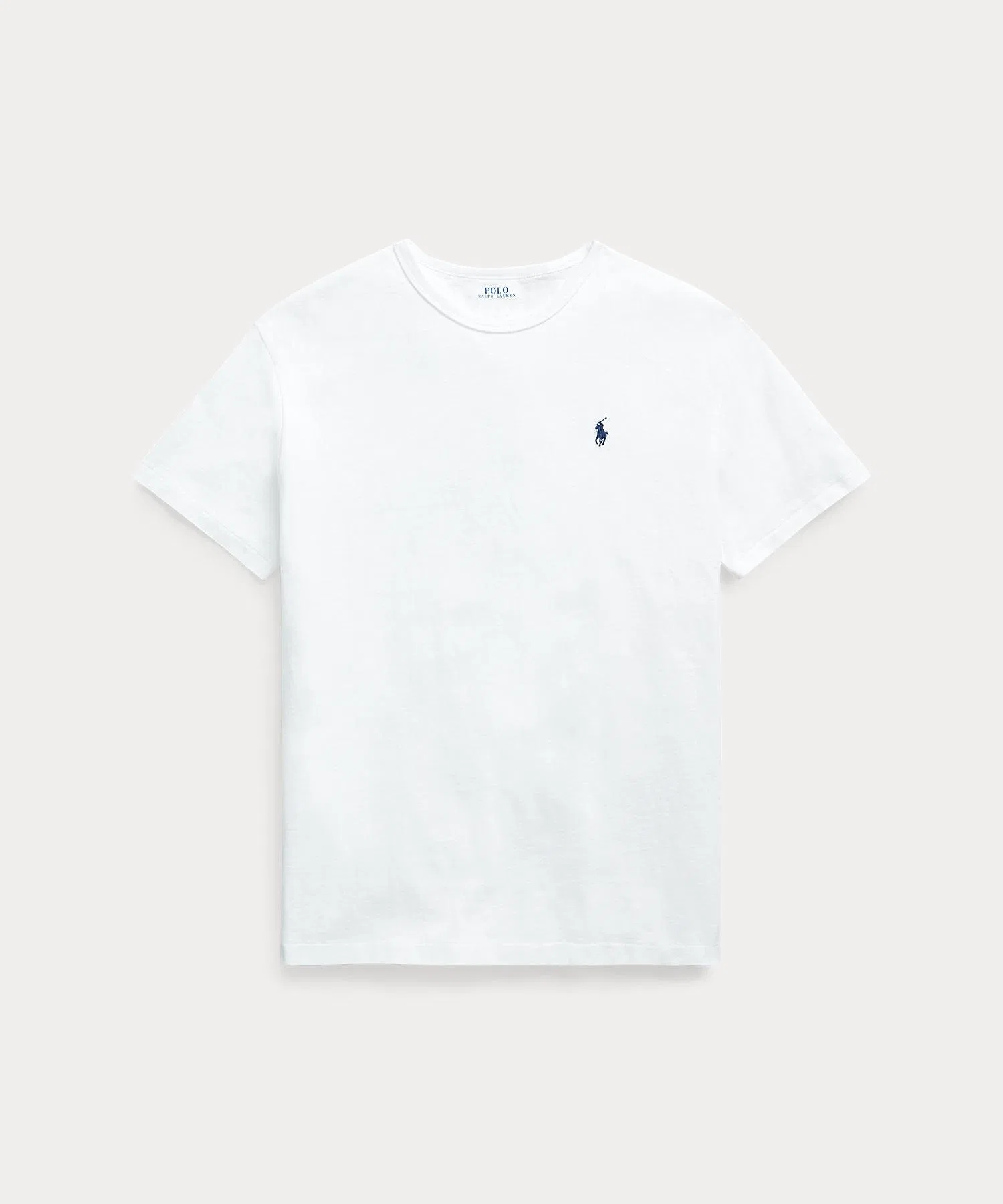 Унисекс футболка POLO RALPH LAUREN классического кроя из хлопка белая — фото 2