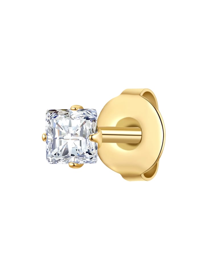 

True Rebels Серьги из нержавеющей стали с кубическим цирконием в оправе из желтого золота