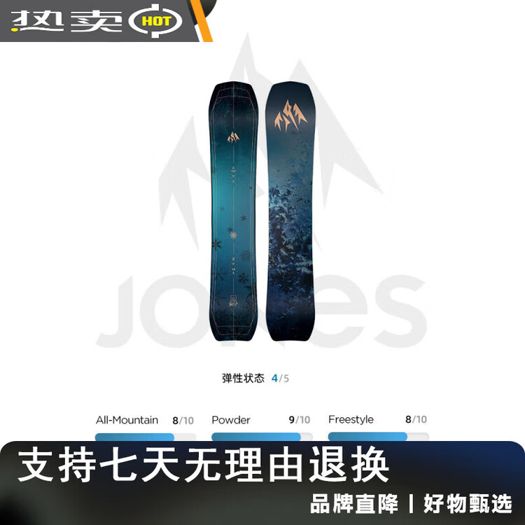 

JONES Сноуборд женский Lengshan, универсальный, 160 см