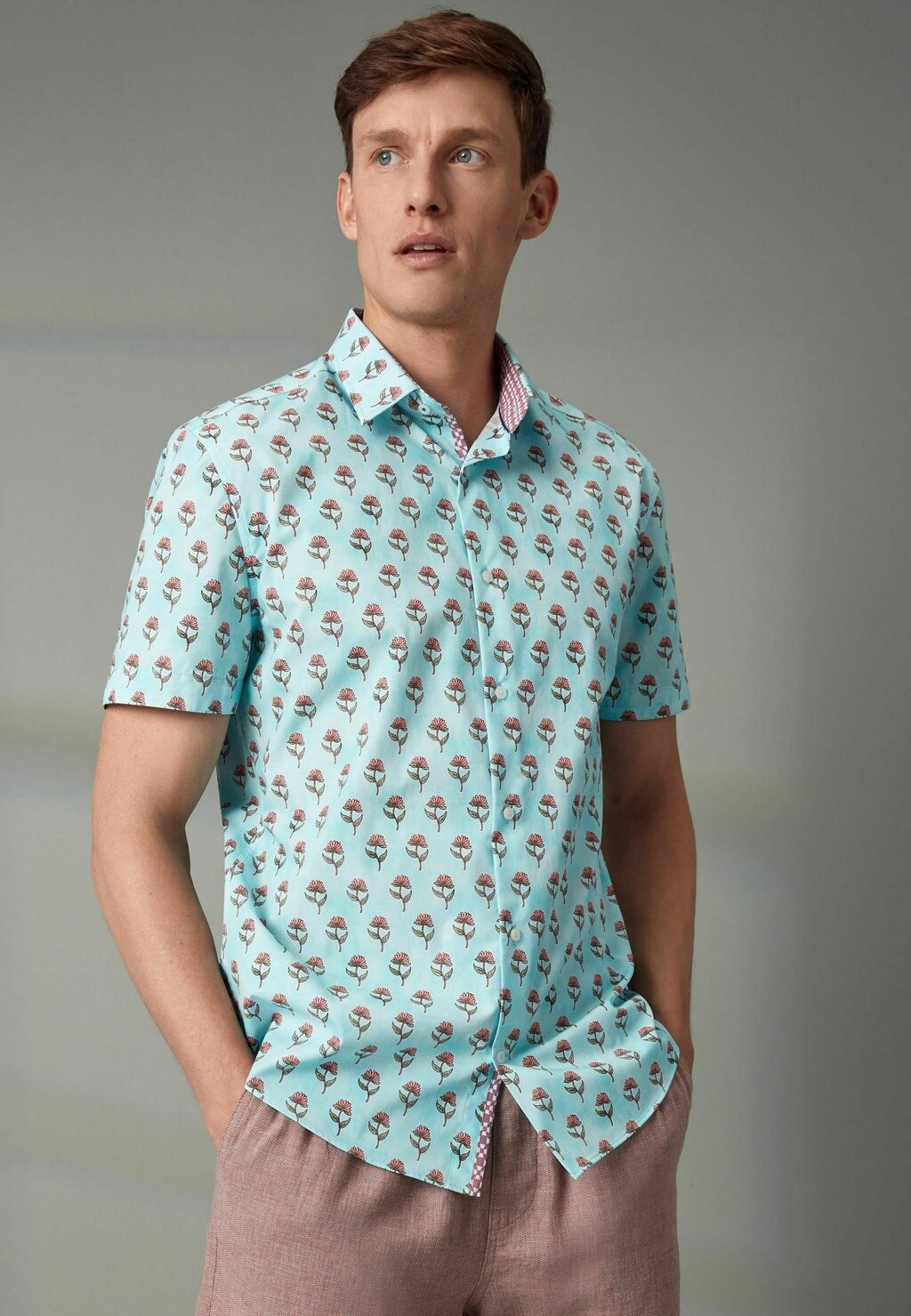 

REGULAR FIT Short Sleeve Next, Рубашка синий
