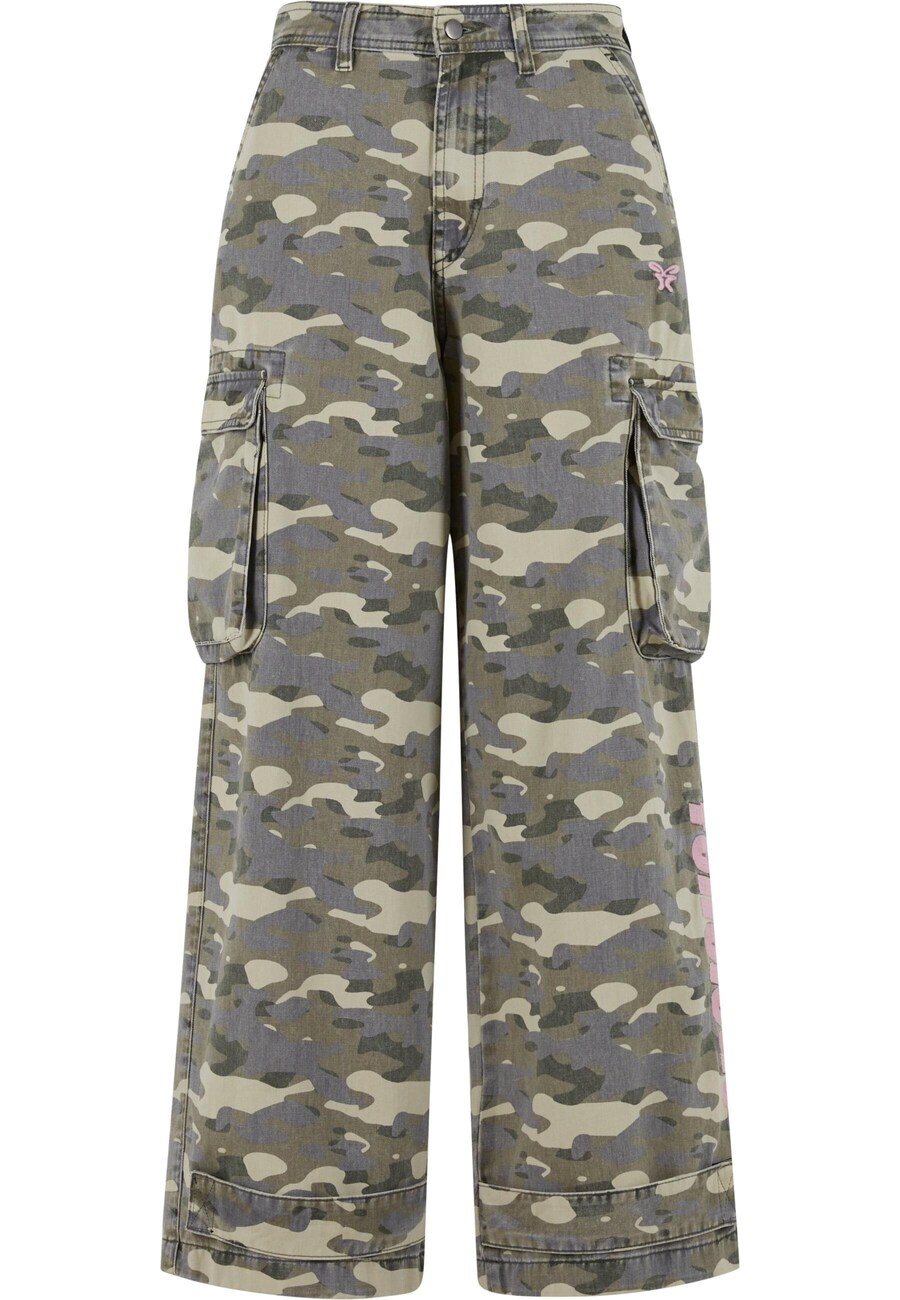 

Широкие брюки-карго Felicious, оливковый/пастельно-зеленый/темно-зеленый