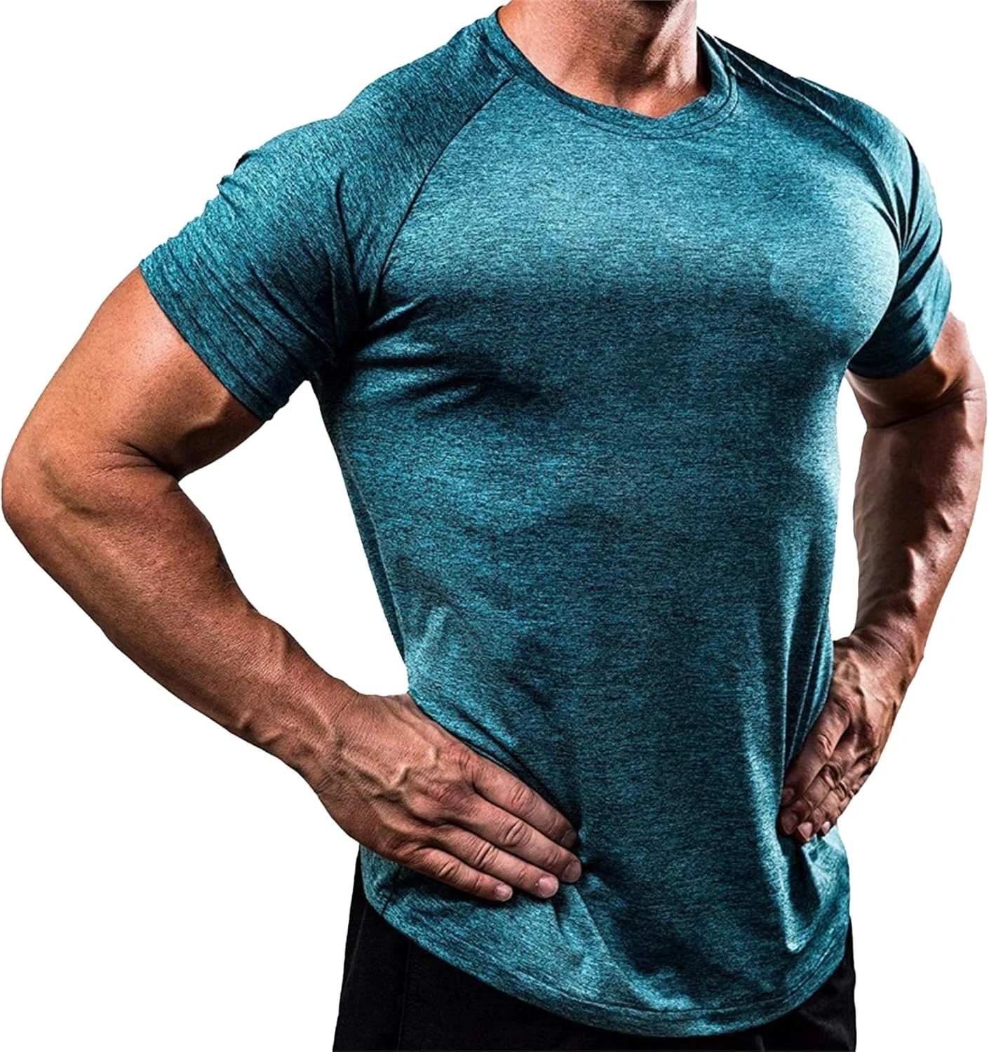 

Футболка Men Quick Dry Fit для спорта и фитнеса SWJGLITTR