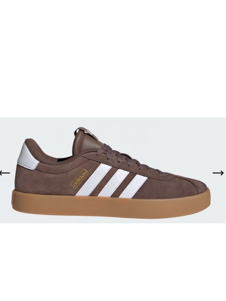 

Кроссовки на шнуровке adidas, коричневый