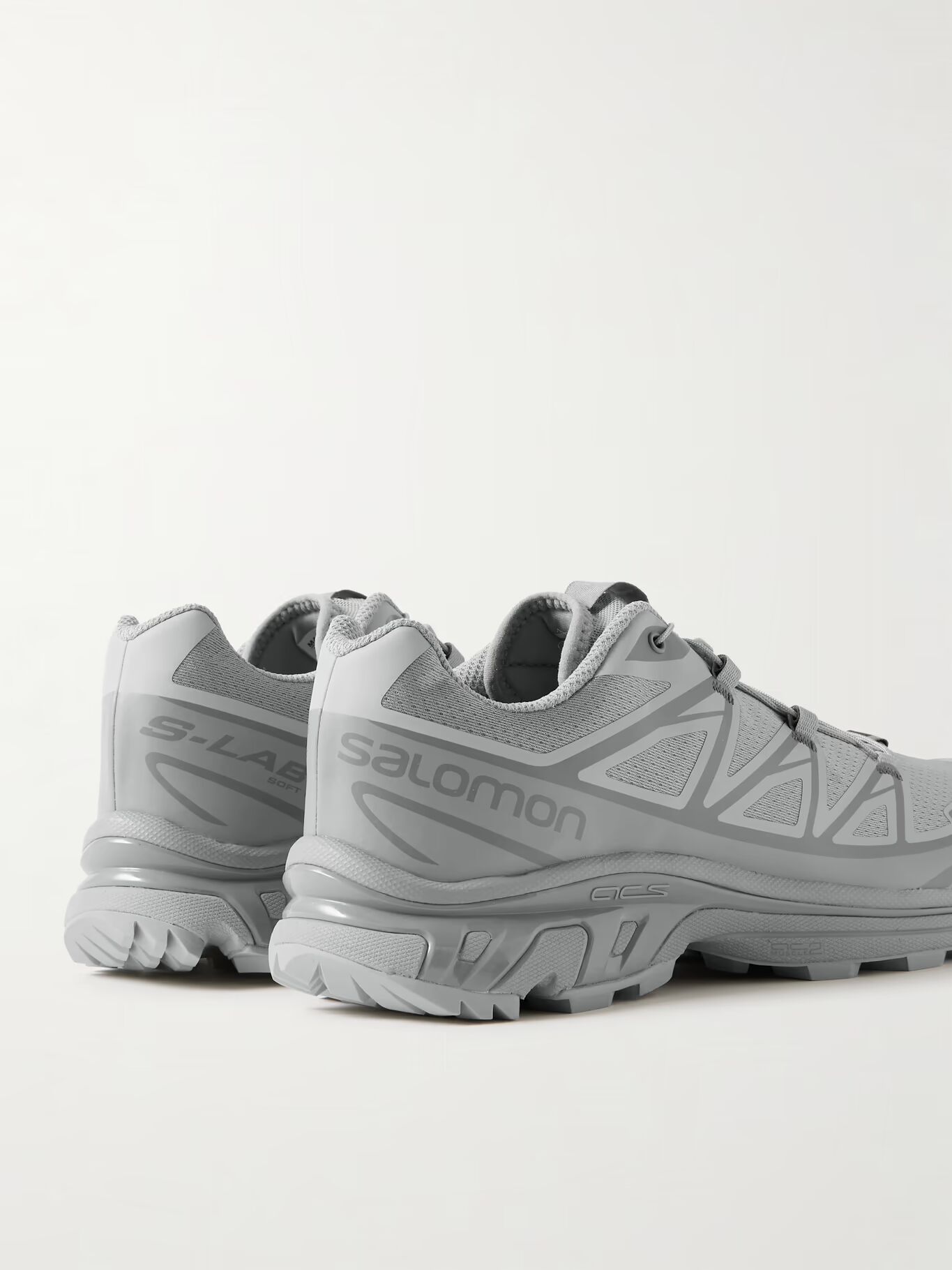 Кроссовки XT-6 с резиновой отделкой из сетки SALOMON, серый — фото 2
