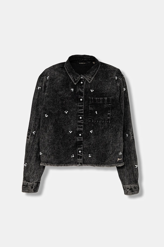 

Детская джинсовая рубашка Guess, черный