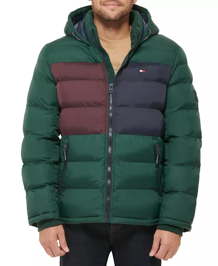 

Мужская стеганая пуховая куртка Tommy Hilfiger, зеленый