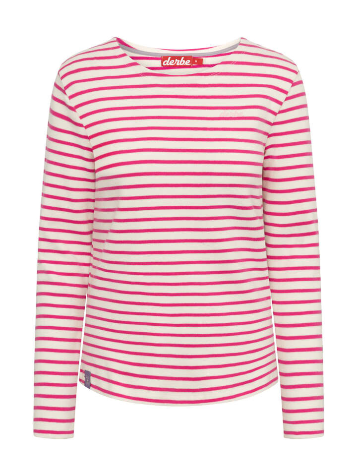 

Рубашка с длинным рукавом Derbe Interstriped, цвет off white/pink glo