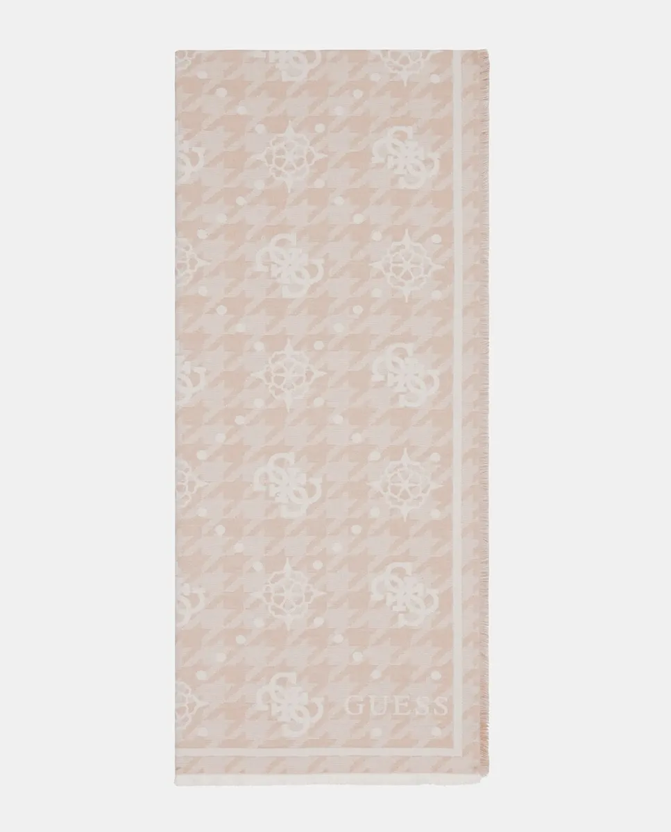 

Шарф для женщин с узором Guess, бежевый