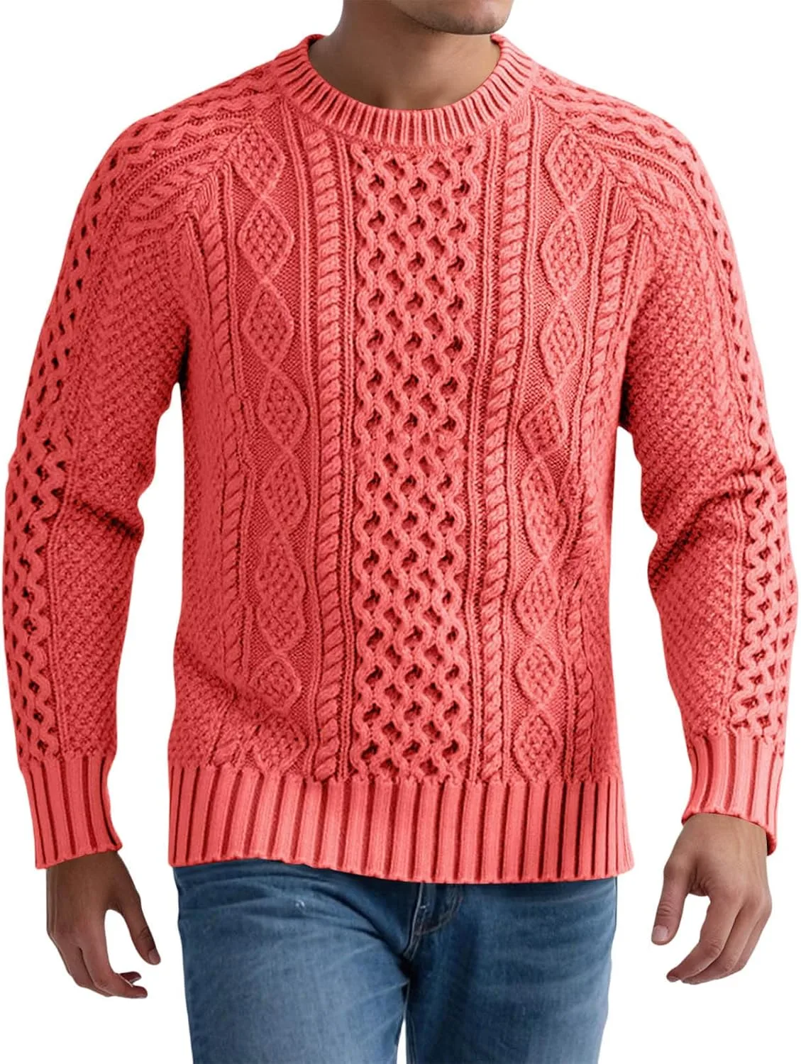 

Термокофта мужская Knit Sweater Crewneck Cable Twist TRCELECTROP