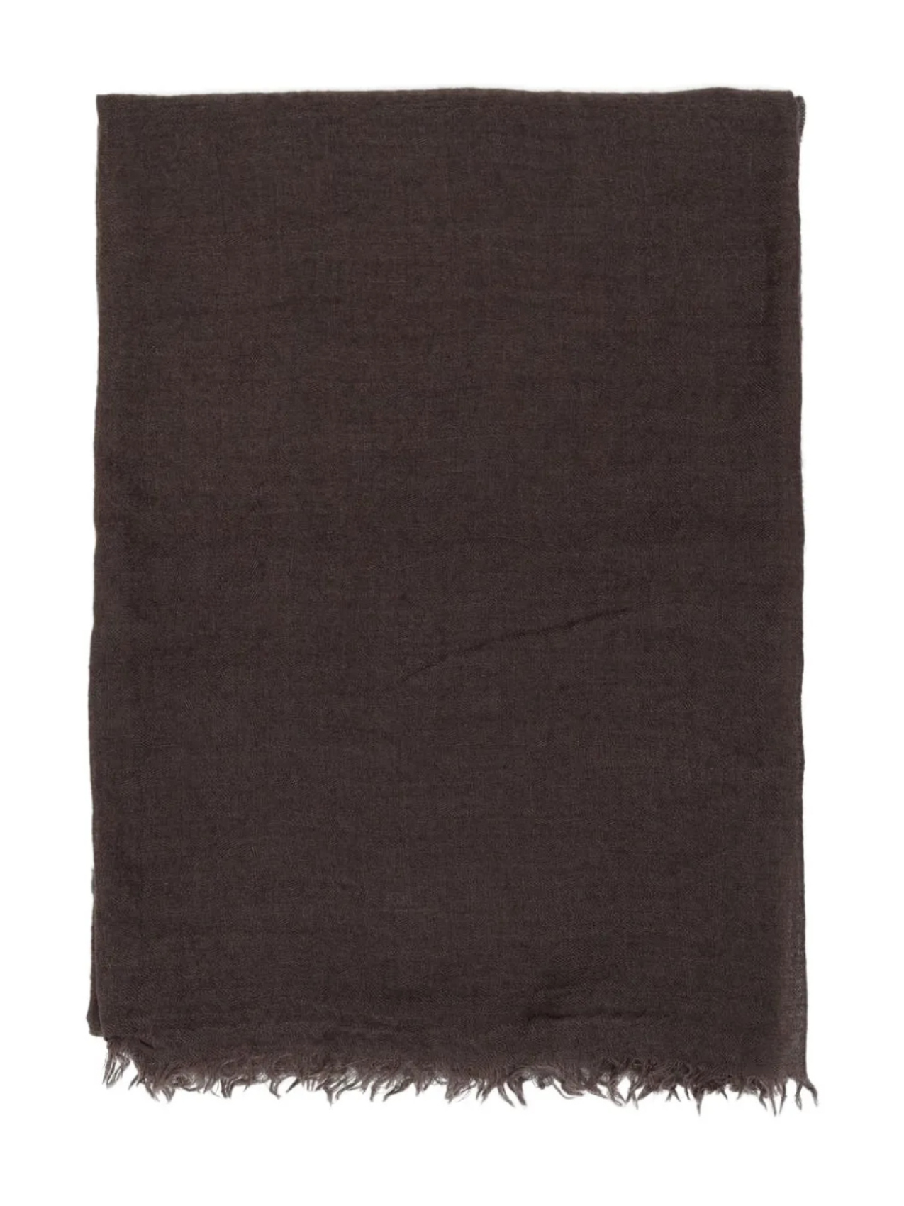 

Шарф Рика Оуэнса с бахромой Rick Owens, коричневый