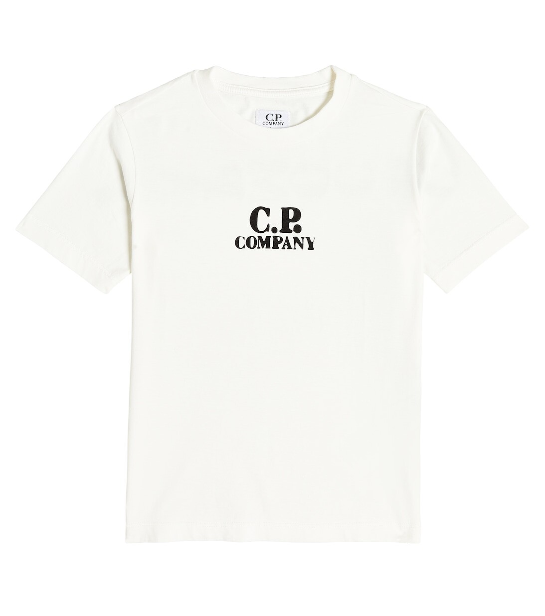 

Футболка из хлопкового джерси с логотипом C.P. Company Kids, белый