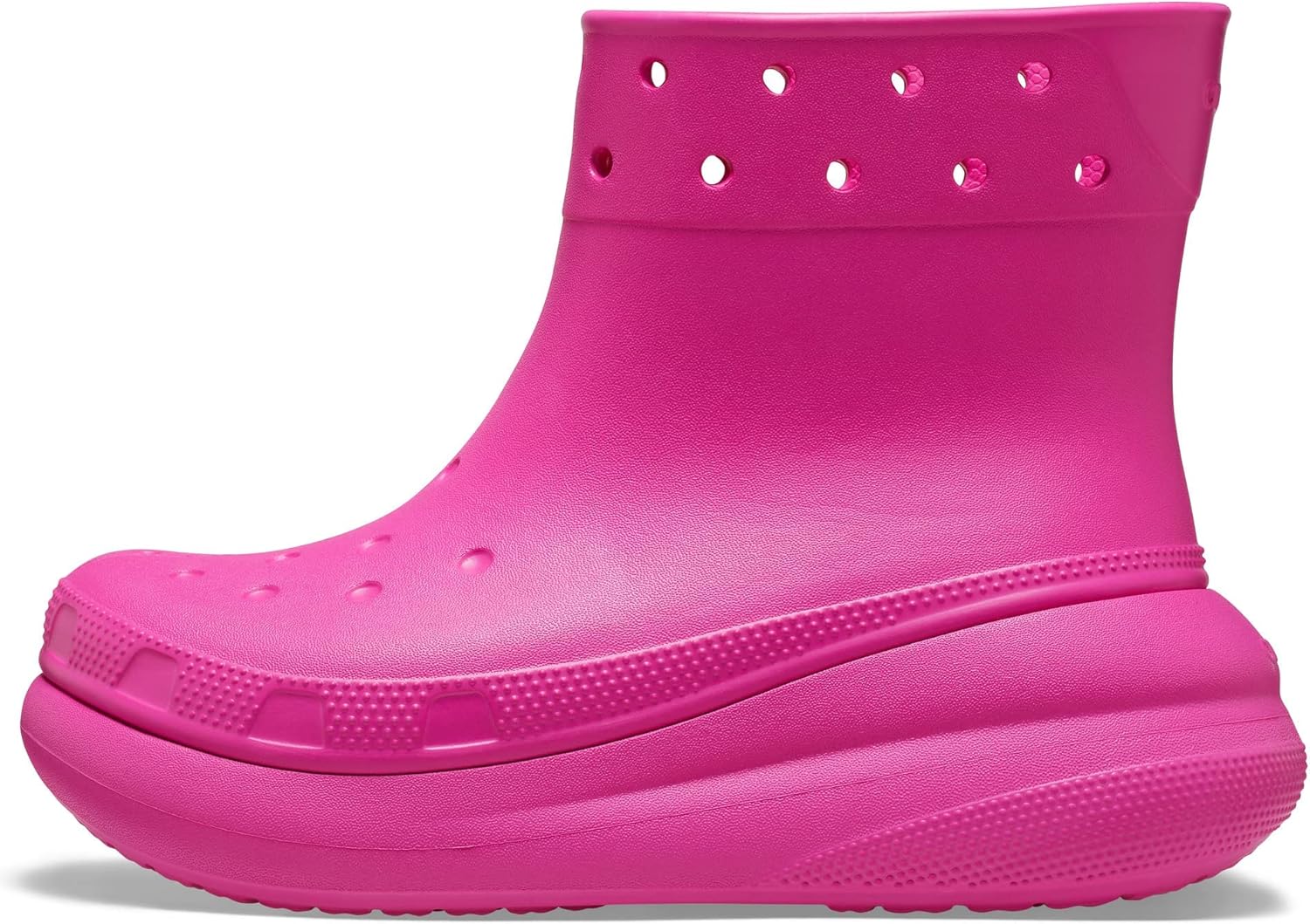 Унисекс резиновые водонепроницаемые сапоги Crocs Crush на платформе, Juice — фото 4