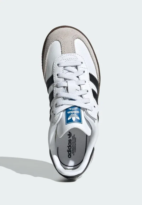 Кроссовки Adidas Originals, облачно-белый, основной черный, жевательная резинка — фото 3