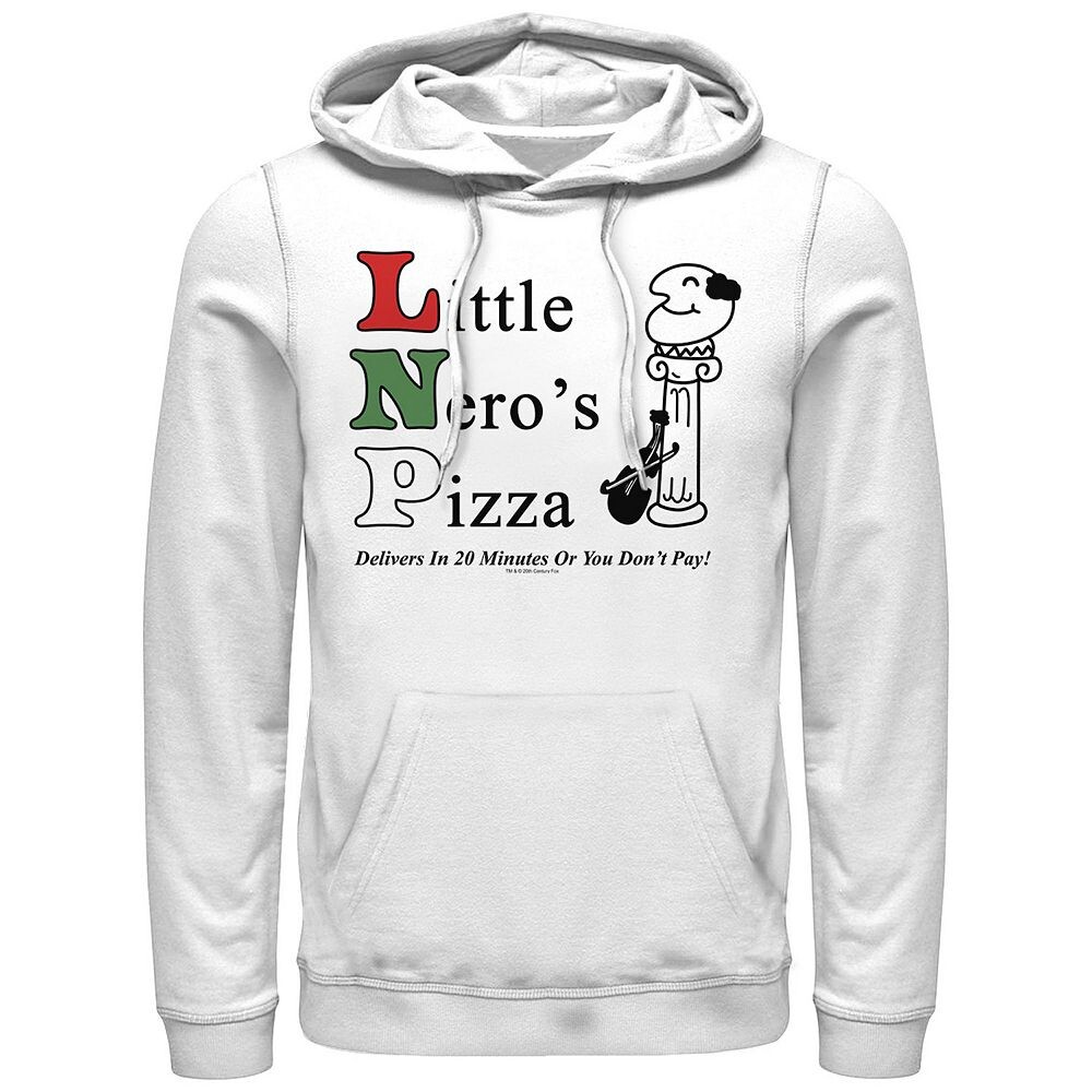 

Толстовка с рисунком Big & Tall Home Alone Little Nero's Pizza Licensed Character, белый
