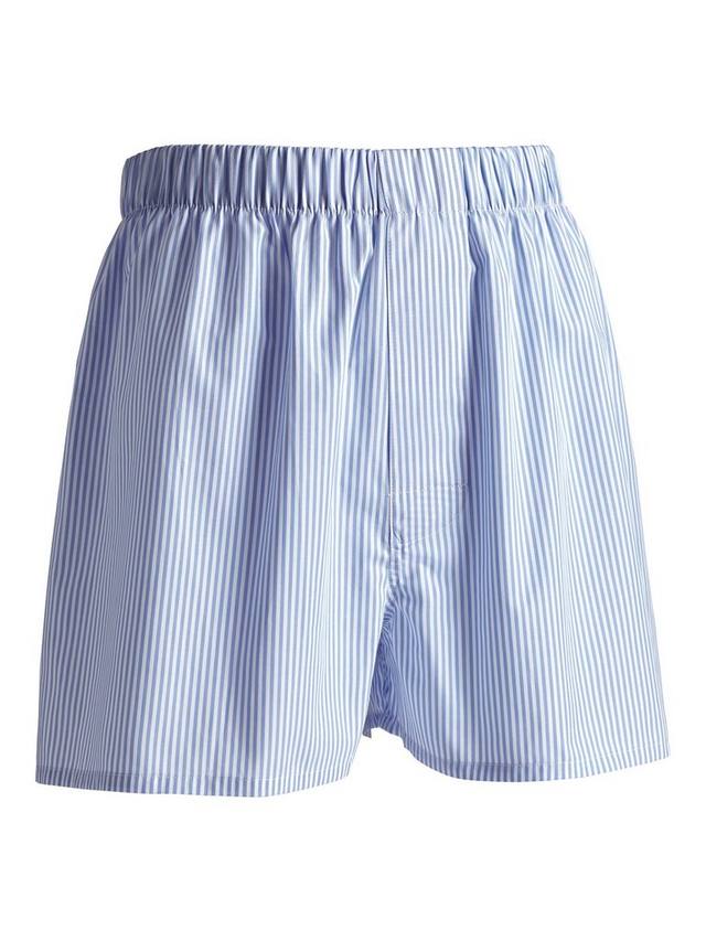 

Хлопковые боксерские шорты с принтом в полоску Charles Tyrwhitt, цвет Cornflower