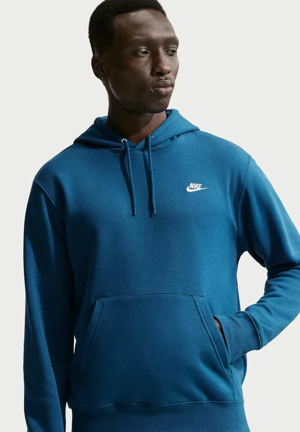 Толстовка m club bb po Nike Sportswear, Court Blue Court Blue/Light Khaki — фото 4