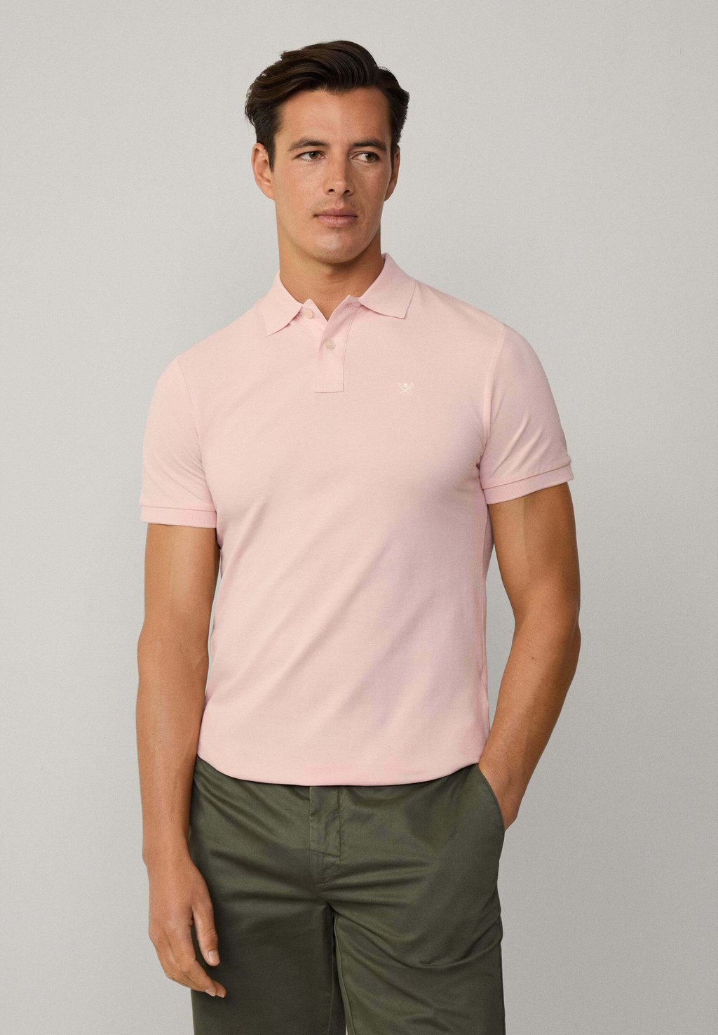 

Поло LOGO Hackett London, фуксия