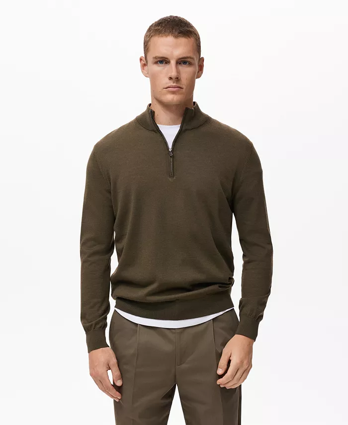 

Мужской шерстяной свитер Perkins Neck Mango, зеленый