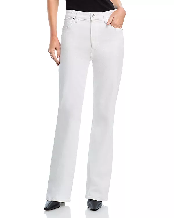 

Белые прямые джинсы с высокой посадкой Arrow Frame, белый