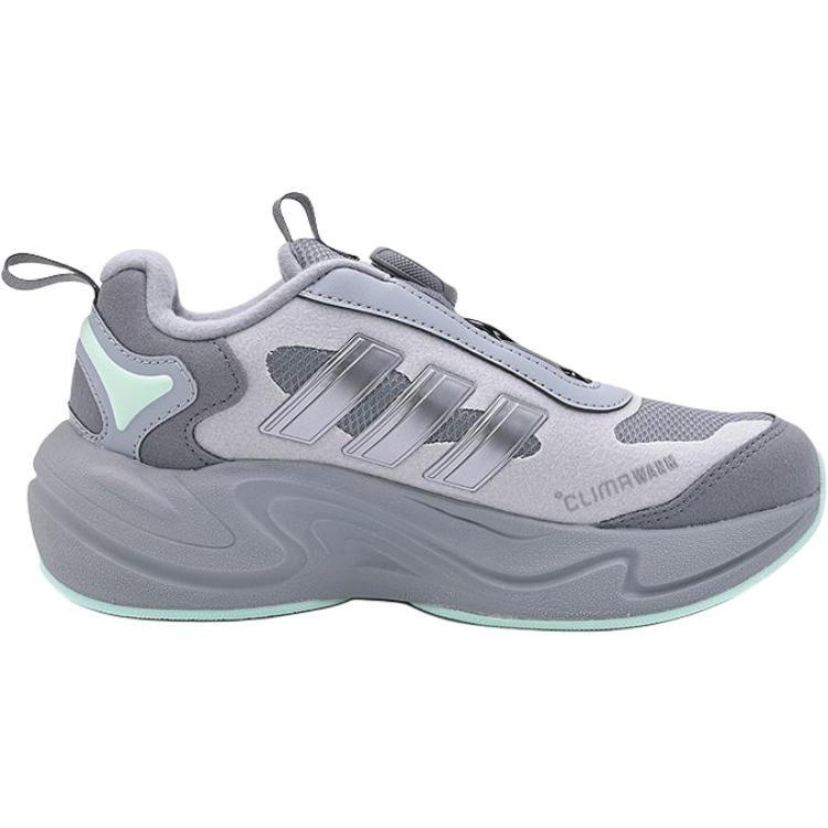Adidas Climawarm низкие детские беговые кроссовки gray green — фото 3