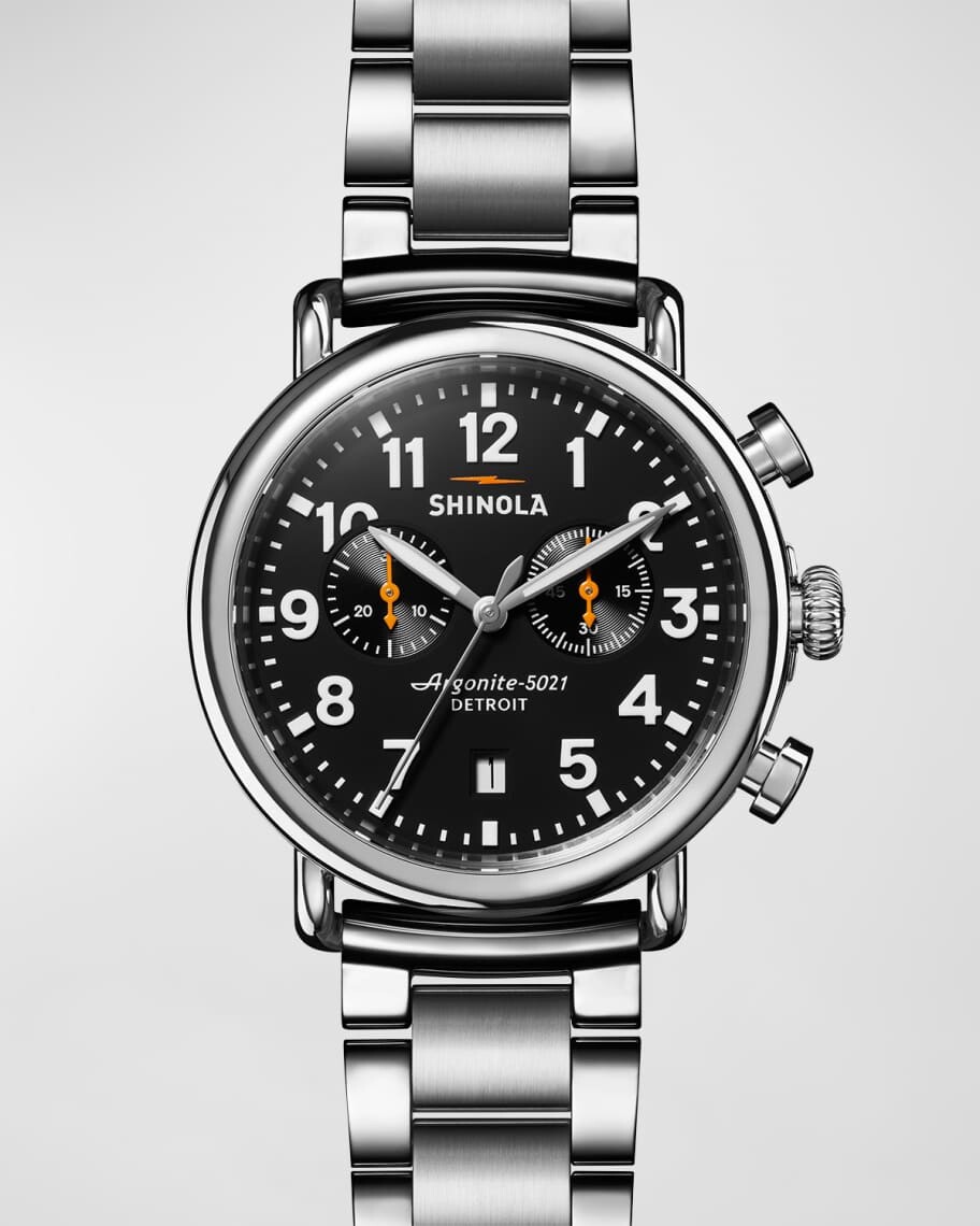

Мужские часы-браслет с хронографом Runwell 2, 41 мм Shinola
