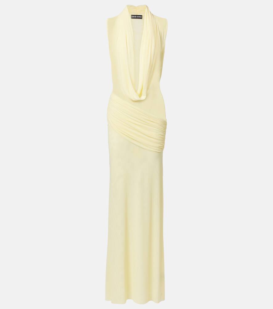

Полупрозрачное платье David Koma, Yellow