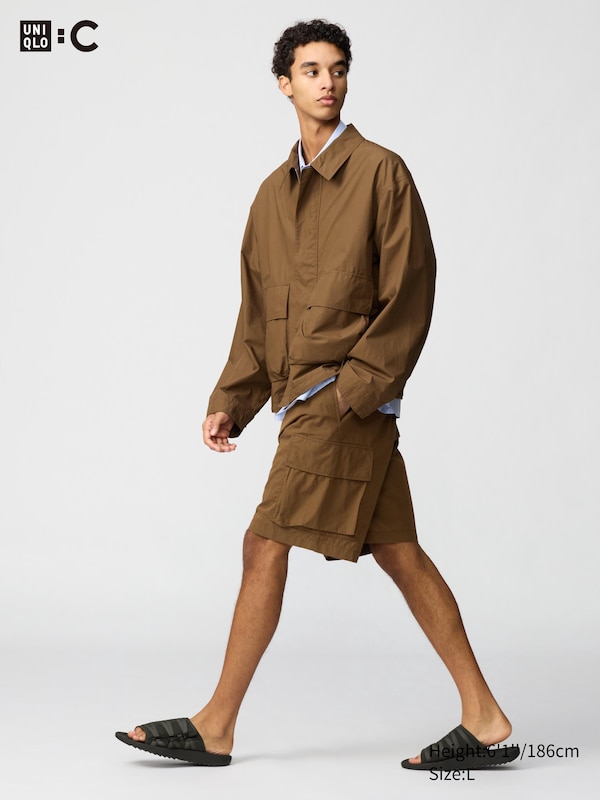 

Широкие шорты-карго Uniqlo, коричневый