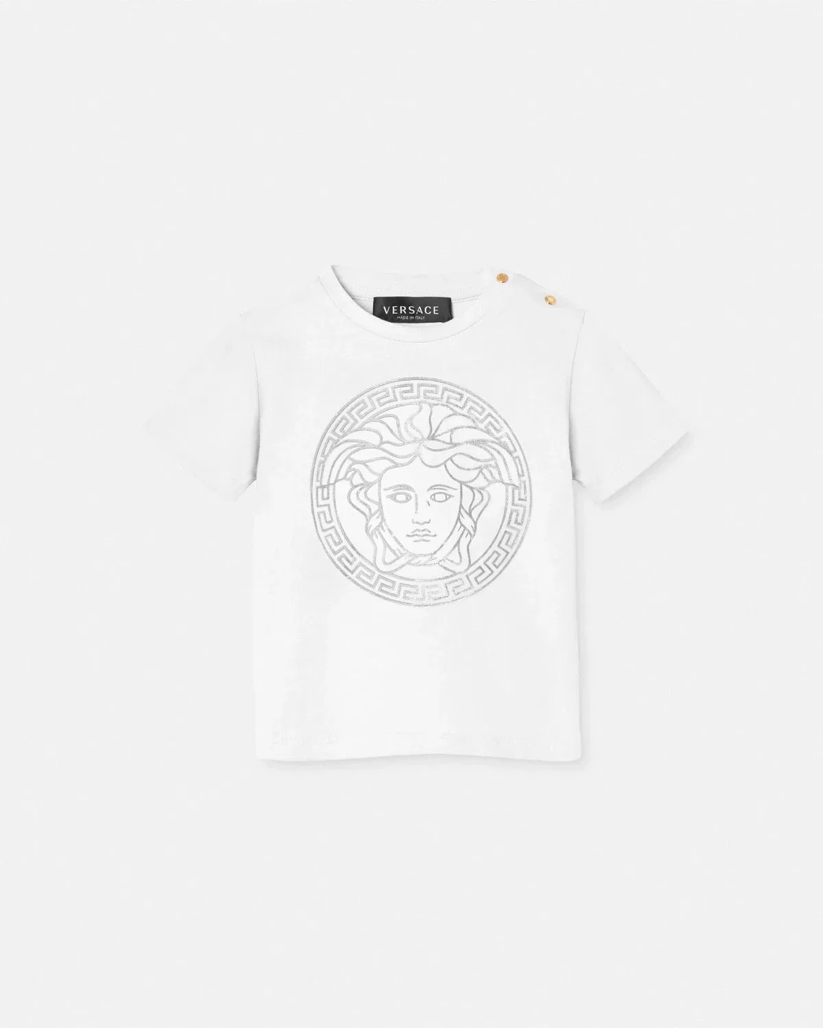 Детская футболка с Медузой VERSACE, белый