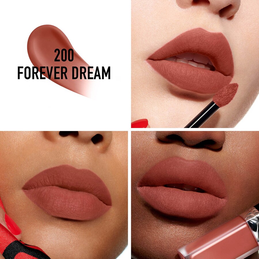 Жидкая стойкая помада Rouge Dior Forever DIOR, 0.20 oz/6 mL, 200 Forever Nude Touch — фото 3