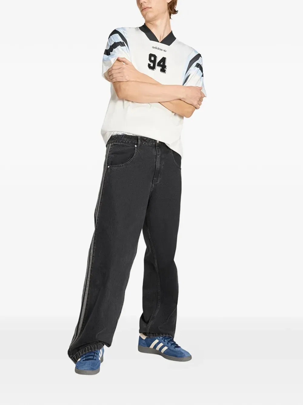 Сантьяго футболка с заполняющим принтом по всей поверхности Adidas, белый — фото 2