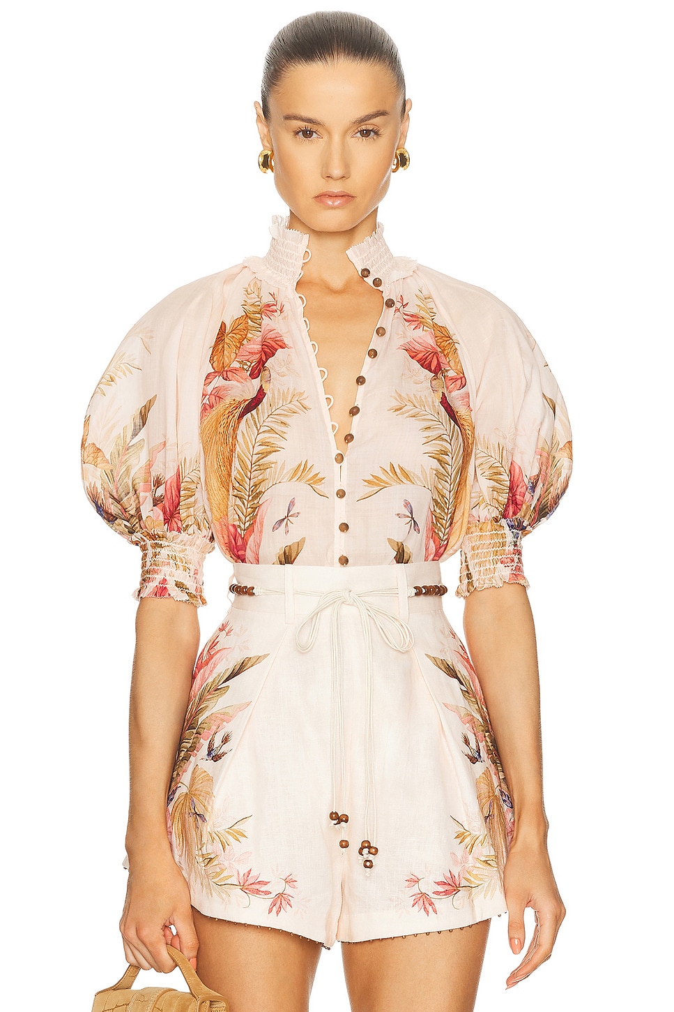 

Блузка Ascension Billow Zimmermann, Cream Palm Floral