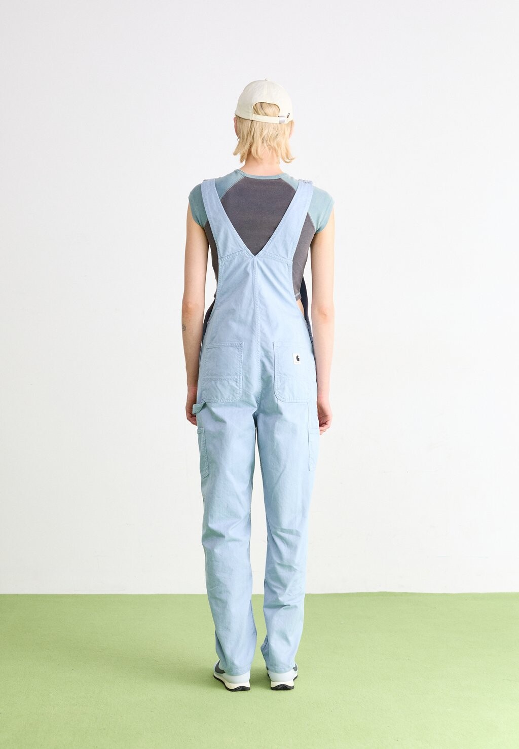 

Брюки-уздечки Norris Bib Overall Carhartt WIP, светло-синий