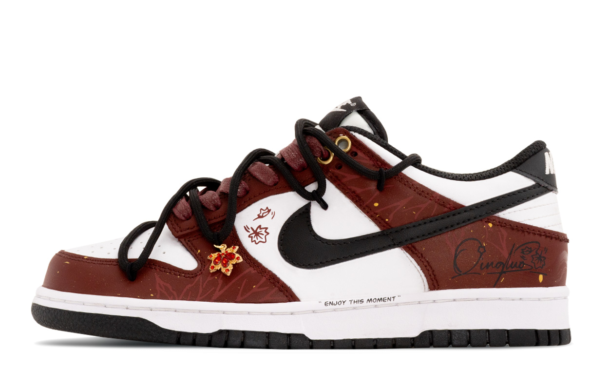 

Nike Dunk Maple Grove устойчивые к истиранию и скольжению низкие детские кроссовки для скейтбординга Red Black для подростков