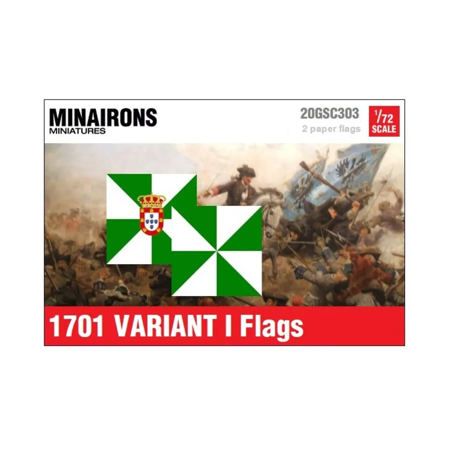 

Португальские флаги образца 1701 года, вариант 1, War of Spanish Succession - Decals & Flags (1:72)