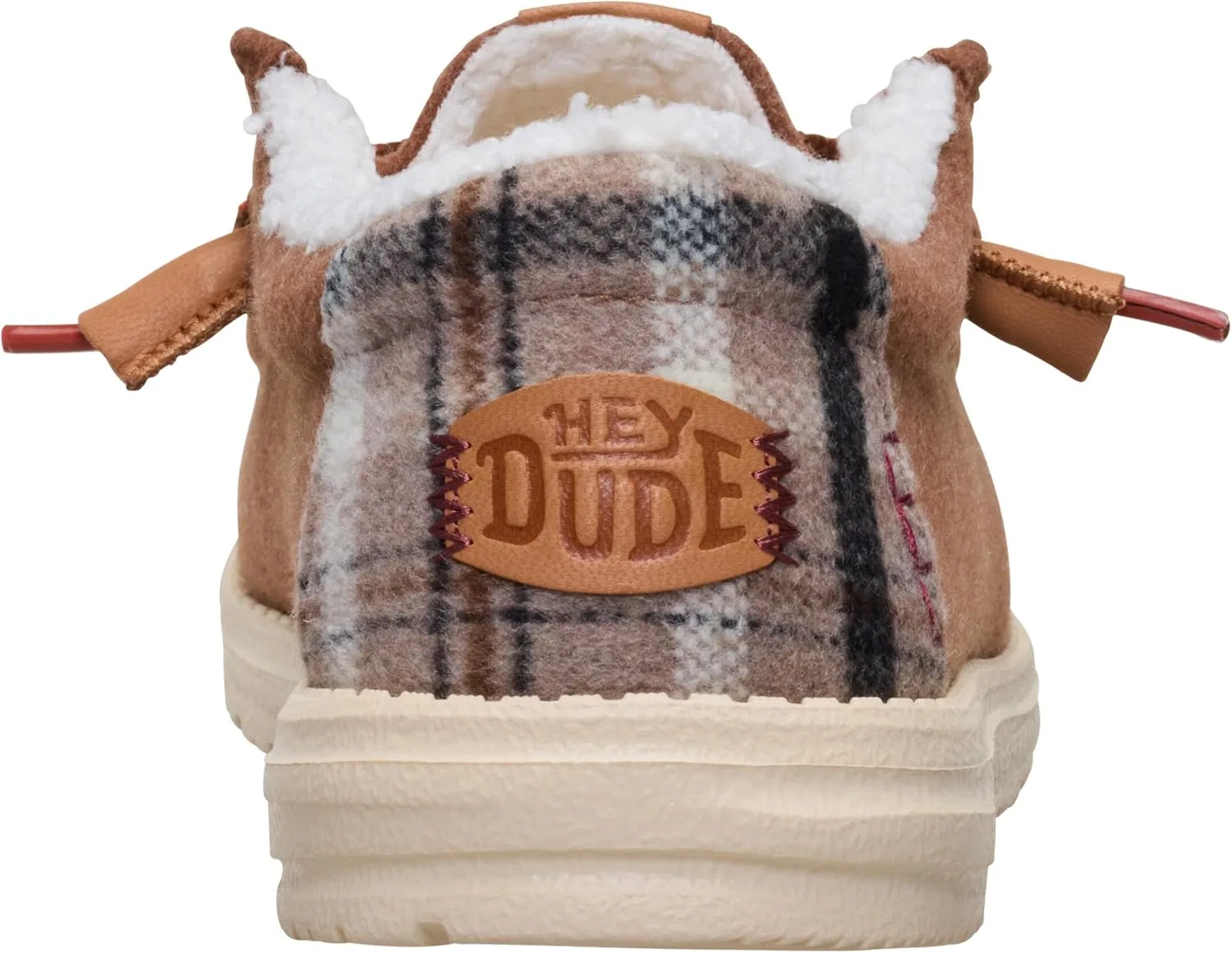 Мужские лоферы HEYDUDE Wally Cozy Plaid Downtown | Легкие и удобные, с подкладкой из искусственной шерпы, Downtown Brown Multi — фото 2