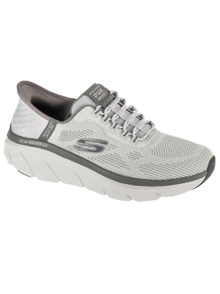 

Кроссовки на шнуровке Skechers, серый