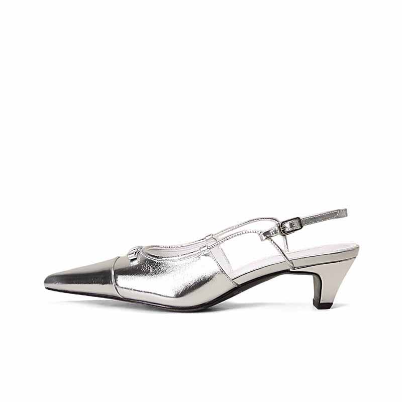 SHOEMAKER QUEEN Белые женские туфли на массивном каблуке, цвет White — фото 3