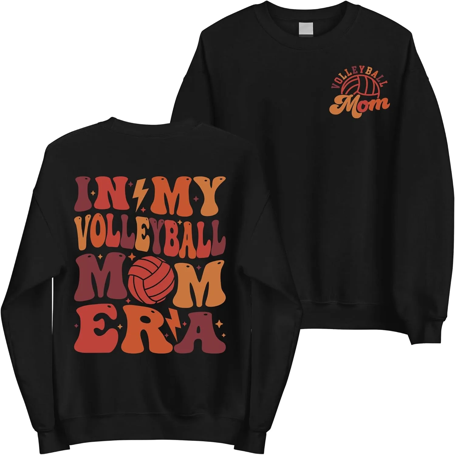 

Свитшот My Volleyball Mom Era — ретро-худи Volleyball Mama с двусторонним принтом MadalenStore