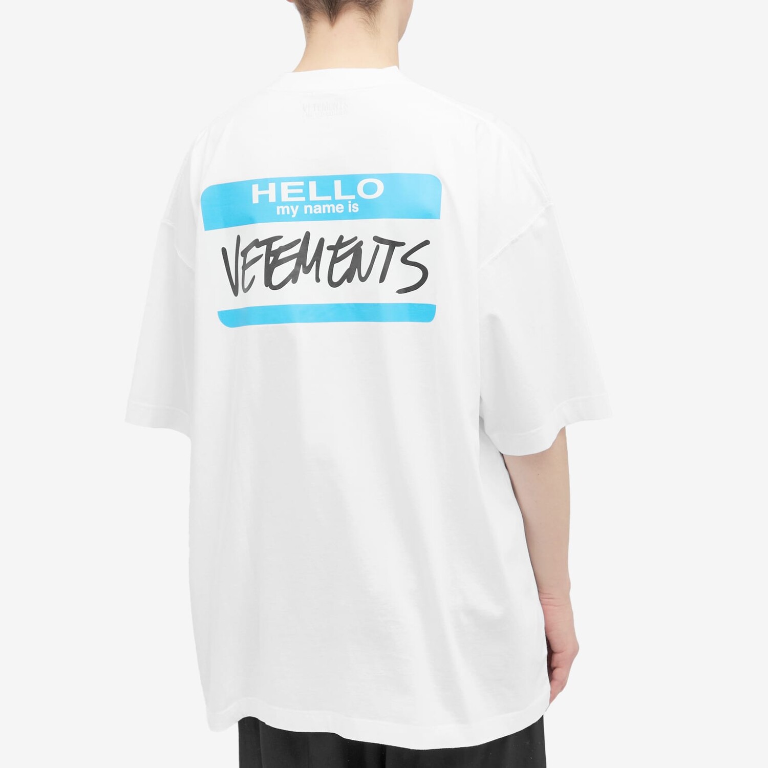 Футболка Vetements My Name Is, белый купить выгодно по цене от 