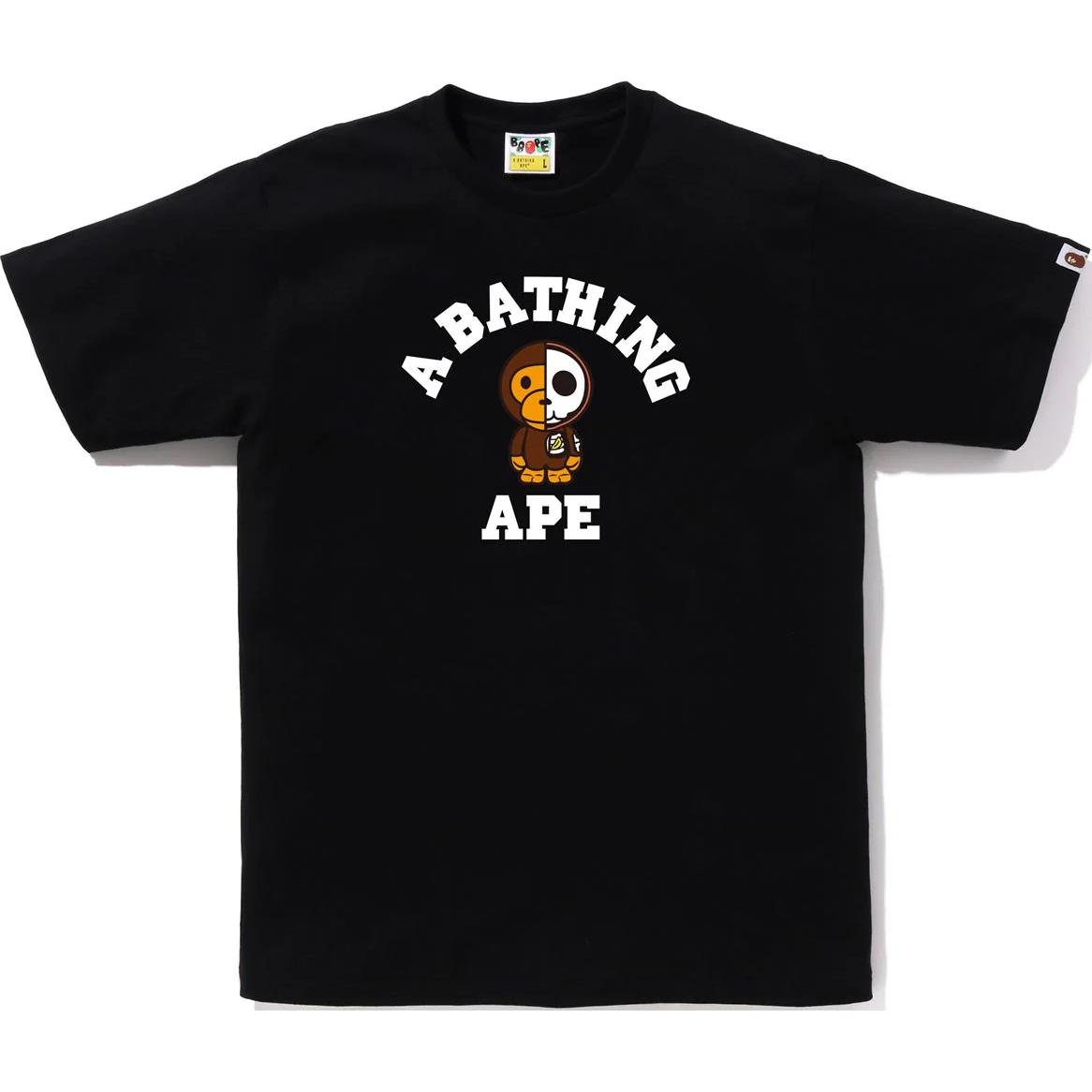 

Bape Gallery X Hiddy Футболка A BATHING APE, Black Sole White Text