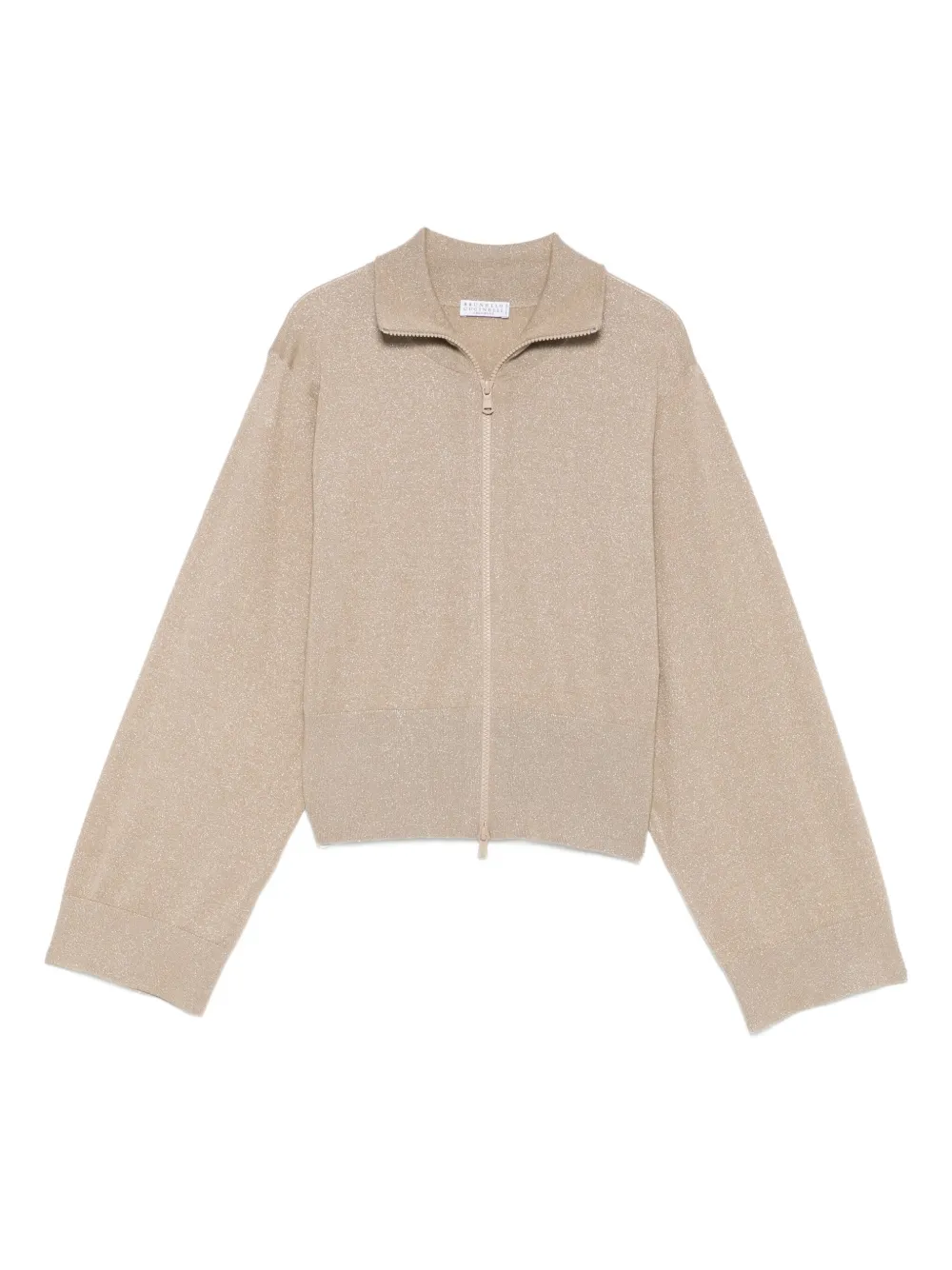 

Кардиган на молнии Brunello Cucinelli, нейтральный