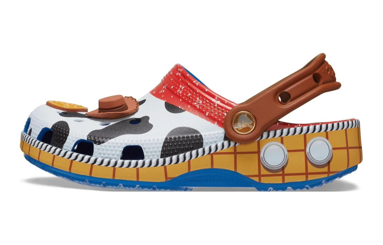 Классические клоги Toy Story Woody для детей Crocs, черный белый