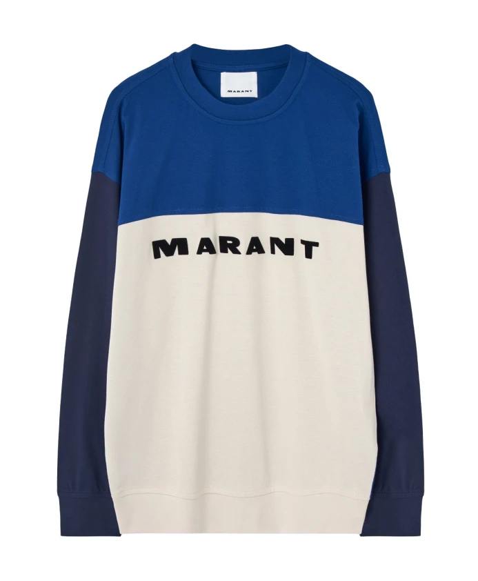 

Свитер с логотипом Isabel Marant, синий