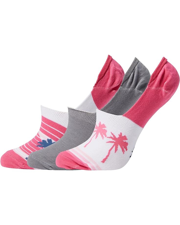 

Носки Columbia PFG Palms Stripe Liner 3-Pack, цвет Ultra Pink Assorted
