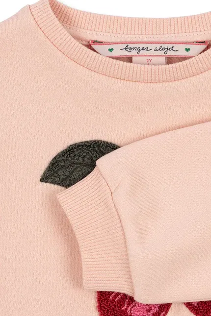Платье детское трикотажное LOU TERRY SWEAT DRESS Konges Sløjd, розовый — фото 3