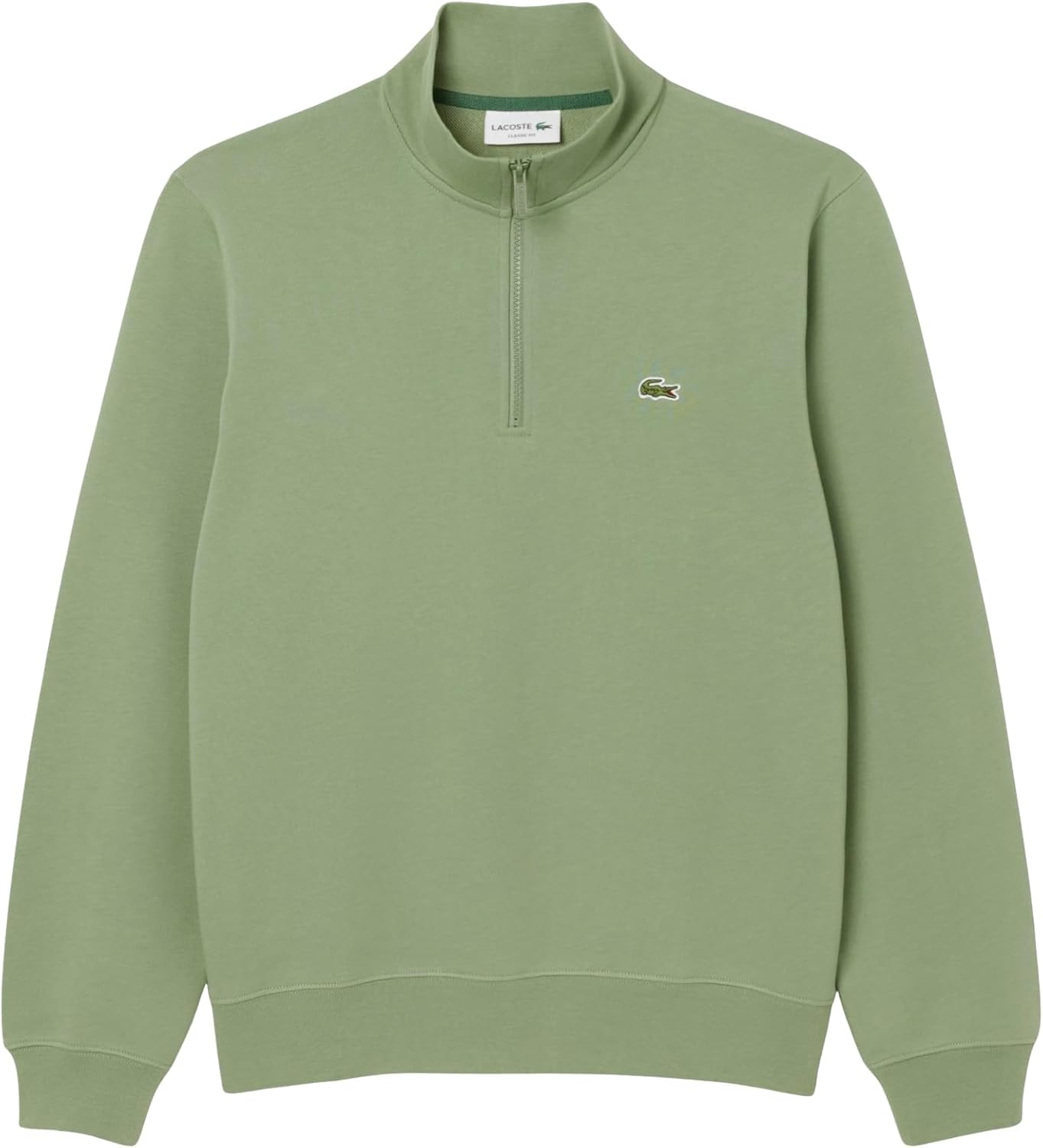 Толстовка Lacoste с высоким воротником и молнией, Thyme